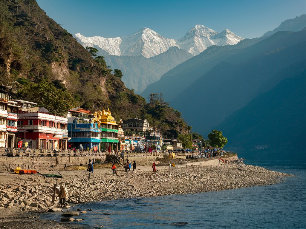 Gangotri: This site marks the origin of the Ganges River, and pilgrims visit the Gangotri temple to worship the goddess Ganga.