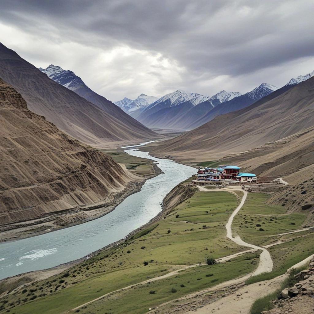 Snowing places in india-Nestled in the Himalayas, Spiti Valley, Himachal Pradesh, is a popular winter destination from November to March.