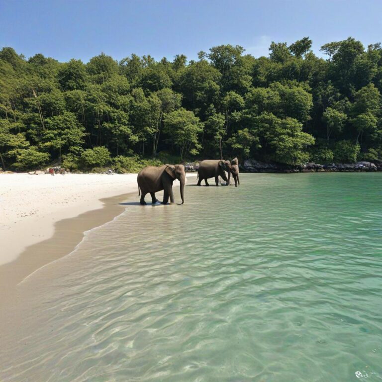 Tourists Attractions in Andaman-Elephant Beach