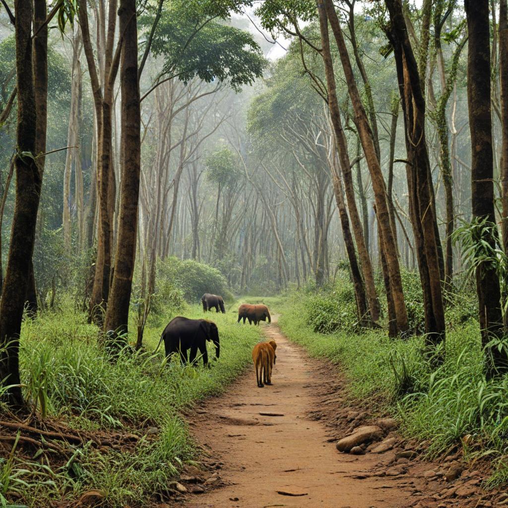 The Wayanad Wildlife Sanctuary is a sprawling reserve that is home to a wide variety of animal species, including elephants, tigers, and leopards. Visitors can embark on safaris to catch a glimpse of these majestic creatures in their natural habitat, surrounded by lush greenery and pristine landscapes.