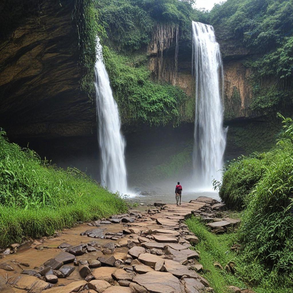 Trek to Nohkalikai Falls in cherrapunji