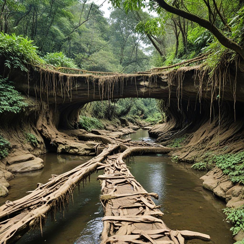 Tings to do in cherrapunji-Living Root Bridges