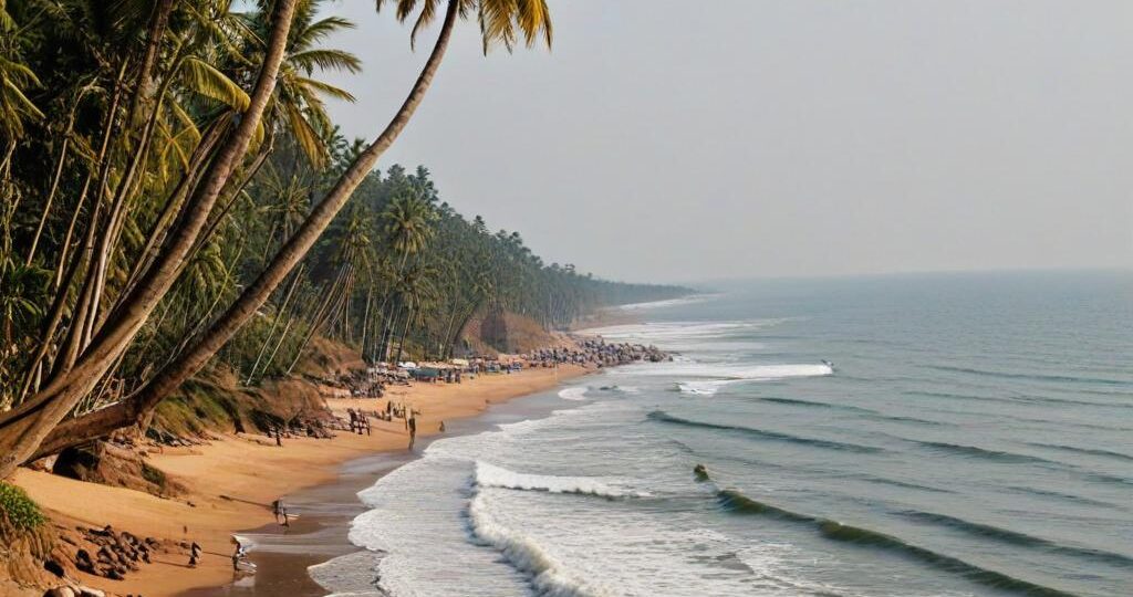 Sightseeing places in kerala Varkala Beach