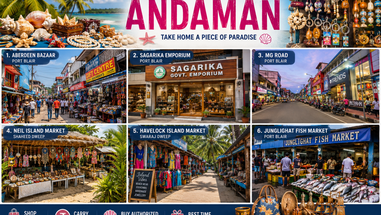 6 Famous Places for Shopping in Andaman
